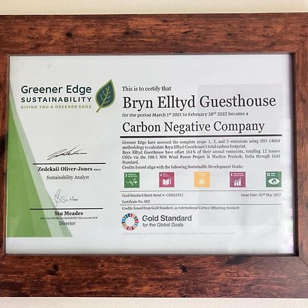 Bryn Elltyd Eco House Guest House Блайнай-Фестиньог Екстериор снимка
